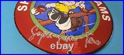 Vintage Sherwin Williams Sign Paint Brush Painting Comic Gas Porcelain Sign