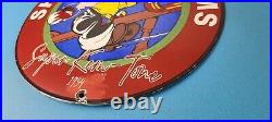 Vintage Sherwin Williams Sign Paint Brush Painting Comic Gas Porcelain Sign