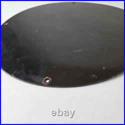 Vintage Sherwin Williams Sign Paint Brush Painting Gas Oil Pump Porcelain Sign