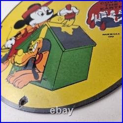 Vintage Sherwin Williams Sign Paint Brush Painting Gas Pump Porcelain Sign