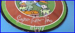 Vintage Sherwin Williams Sign Paint Brush Painting Porcelain Gas Oil Pump Sign