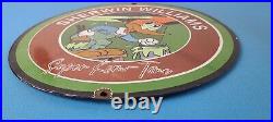 Vintage Sherwin Williams Sign Paint Brush Painting Porcelain Gas Oil Pump Sign
