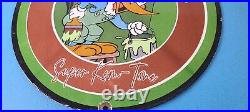 Vintage Sherwin Williams Sign Paint Brush Painting Porcelain Gas Oil Pump Sign