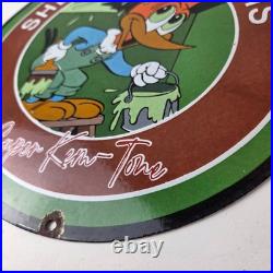 Vintage Sherwin Williams Sign Paint Brush Painting Porcelain Gas Oil Pump Sign Vintage Sherwin Williams Sign Paint Brush Painting Porcelain Gas Oil Pump Sign