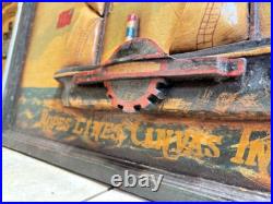 Vintage Ships Stores Shipping Company 1851, 3-D Hand Crafted, Hand Painted Sign