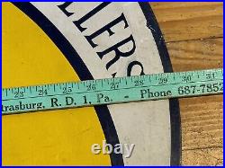 Vintage Sign United Commercial Travelers Painted Metal Single Side