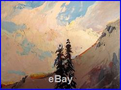 Vintage Signed Florence E. Ware Oil on Board Painting Impressionist Landscape
