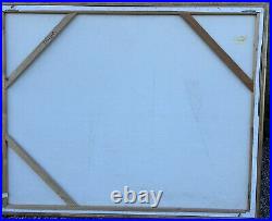 Vintage Signed Large Abstract MCM Pastel JERI LEDBETTER Oil Painting On Canvas