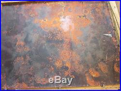 Vintage Signed Max Karp Enamel On Copper Framed Painting 12 X 9