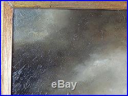 Vintage Signed N. Henry Bingham Oil on Board Framed Battle Scene Painting