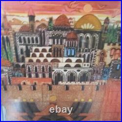 Vintage Signed & Numbered Amram Ebgi Salute To Israel Lithograph- Framed