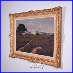 Vintage Signed Oil on Canvas Landscape Painting by Frans Roofthoot (1888-1957)