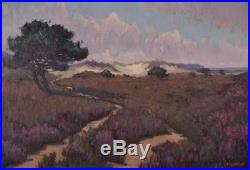 Vintage Signed Oil on Canvas Landscape Painting by Frans Roofthoot (1888-1957)