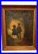 Vintage Signed'Rosenblat' Oil Painting Children Walking into Forest Path