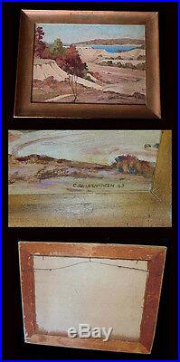 Vintage Southwestern Landscape Oil Painting C. Gulbrands