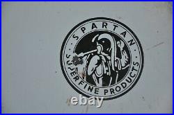 Vintage Spartan Adcolac Paints Ad Porcelain Enamel Signboard