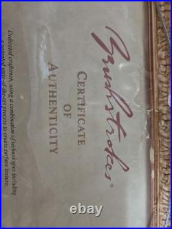 Vintage Still Life Bouquet of Flowers Oil Painting Signed Ornate Gold Frame