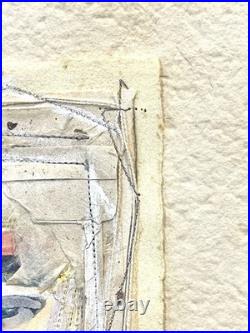 Vintage Susan Brooks Mixed Media Painting Signed And Framed