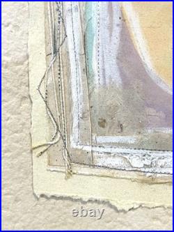 Vintage Susan Brooks Mixed Media Painting Signed And Framed