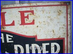 Vintage THE WETZEL-RIDER CO Pennsylvania Real Estate Realtor Painted Metal Sign