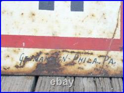 Vintage THE WETZEL-RIDER CO Pennsylvania Real Estate Realtor Painted Metal Sign