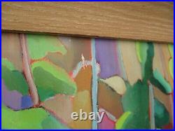 Vintage Thompson Landscape Painting Modernism Abstract Fauve Colorful Bold Lake