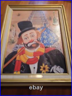 Vintage Traveller Painting By Red Skeleton 1994 Signed
