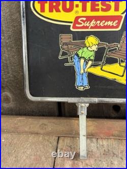 Vintage Tru-Test Latex Gloss Enamel Paint Hardware Store Display Rack Sign