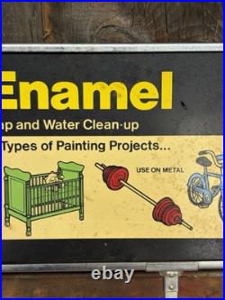 Vintage Tru-Test Latex Gloss Enamel Paint Hardware Store Display Rack Sign Vintage Tru-Test Latex Gloss Enamel Paint Hardware Store Display Rack Sign