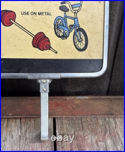 Vintage Tru-Test Latex Gloss Enamel Paint Hardware Store Display Rack Sign