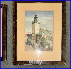 Vintage Ukraine Artwork Paintings Signed Framed Lot Of 2