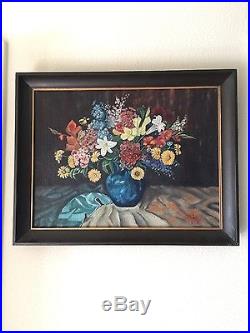 Vintage Used Oil Painting American-Chinese Signed
