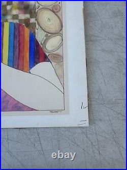 Vintage VOGUE Lithograph Artwork Painting Cover Art Deco Signed 17 X 14 Rare
