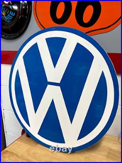 Vintage VOLKSWAGEN VW Hotrod Rat Rod GARAGE Painted SIGN ART Decor Metal Art