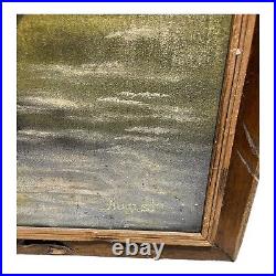 Vintage Velvet Painting Native American Wary Warrior Cherokee 40x28 SIGNED