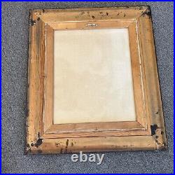 Vintage Vito Calucci Signed Framed Oil Canvas Painting Man Making Fisherman Nets