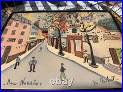 Vintage Watercolor Paintings On Paper By Charles de Montfort Signed