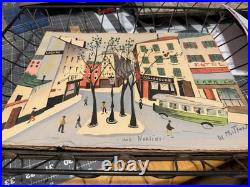 Vintage Watercolor Paintings On Paper By Charles de Montfort Signed