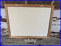 Vintage Wayne Feeds Sign Reverse Painted Glass