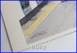 Vintage Whitstable Watercolor Painting Signed Illegible