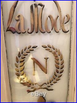 Vintage Window Painted French Cafe Sign