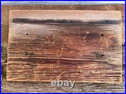 Vintage Wooden Enter Sign Pointing Finger Hand Painted Carnival Art Unique Rare