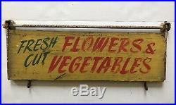 Vintage Wooden Painted Farm Stand Produce Signs AAFA