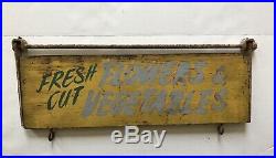 Vintage Wooden Painted Farm Stand Produce Signs AAFA