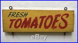 Vintage Wooden Painted Farm Stand Produce Signs AAFA