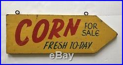 Vintage Wooden Painted Farm Stand Produce Signs AAFA