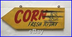 Vintage Wooden Painted Farm Stand Produce Signs AAFA