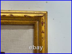 Vintage Zinnias Bouquet Painting on Canvas Signed Lyn Bohon Framed