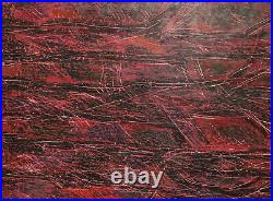 Vintage abstract oil painting signed