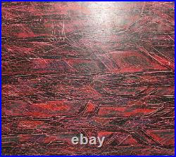 Vintage abstract oil painting signed